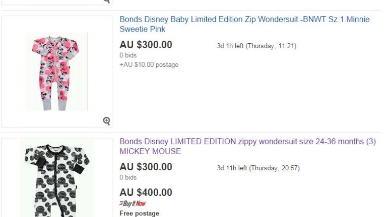 Bonds BONDS Baby Disney Zippy Wondersuit Limited Edition Mickey & Minnie Size 0 BNWT 