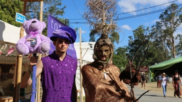 Arsen Khurshudyan and Jarryd Atkinson are playing The Game, whatever that is, at Woodford Folk Festival.