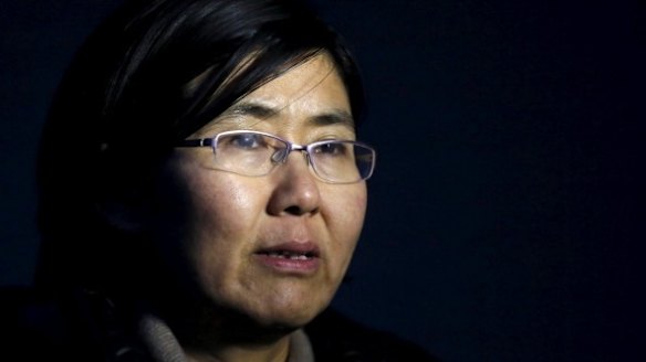 Prominent human rights lawyer Wang Yu, who has been detained by Chinese authorities since July 9.