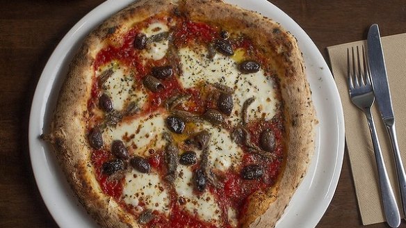 19 Napoli pizza at Rosso Antico Pizza Bar in Newtown. 