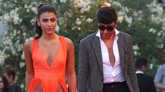 VENICE, ITALY - SEPTEMBER 03:  Dayane Mello, Matteo Manzini and Giulia Salemi attend the premiere of 'The Young Pope' during the 73rd Venice Film Festival at Palazzo del Casino on September 3, 2016 in Venice, Italy.  (Photo by Franco Origlia/Getty Images)
