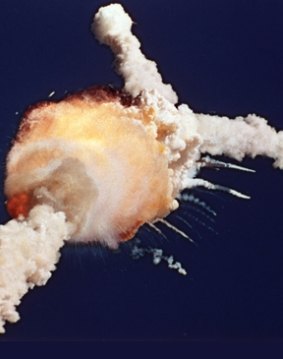 Challenger exploded in the sky near Cape Canaveral in Florida on January 28, 1986.