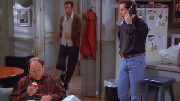 In fake script Kramer admits to Seinfeld about being friends with the terrorist leader.