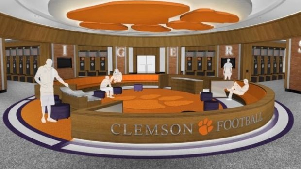 State of the art: An artist's impression of the new locker room.