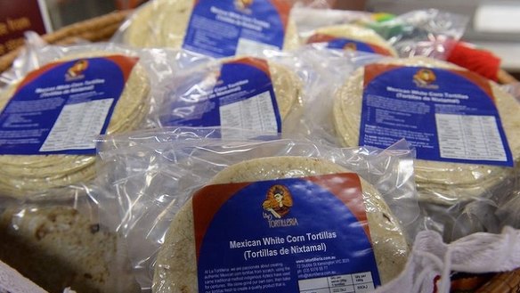 Gluten-free La Tortilleria make their own 100 per cent stone-ground corn tortillas