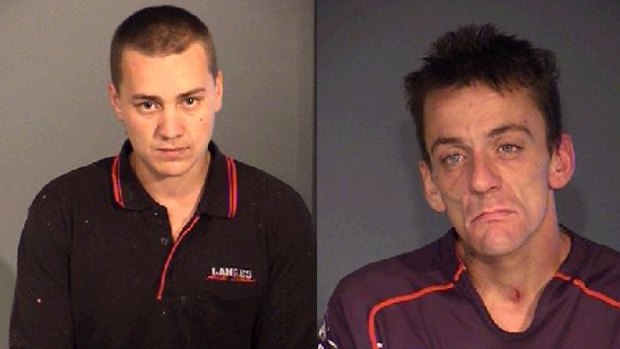 Breakout: Jacob MacDonald (left) and Patrick McCurley (right) have been charged with escaping from the prison.