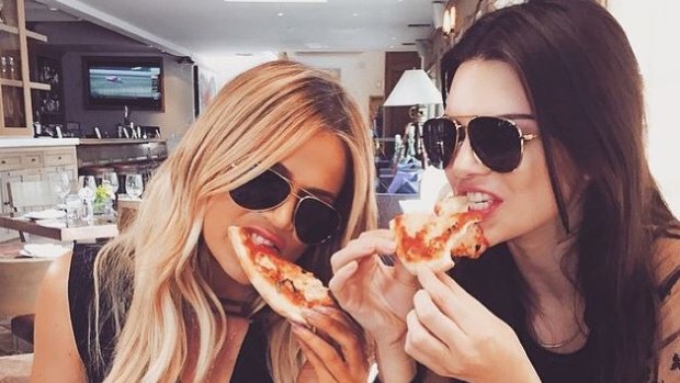 Carb eaters: Khloe Kardashian and Kendall Jenner.