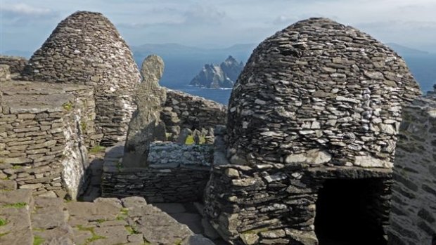 Skellig Michael, where parts of the latest <i>Star Wars</i> movie were filmed.
