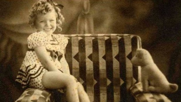 Baby Shirley Broadway, a star of the Broadway family's vaudeville troupe that toured Australia in the 1930s.