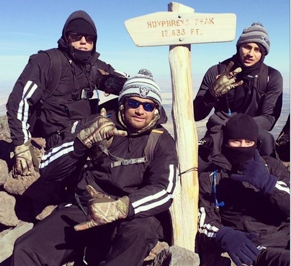 Boys being boys: Sutton and Burgess posted images from the training camp to Instagram.