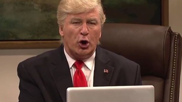Alec Baldwin as Donald Trump: "Google what is ISIS?"