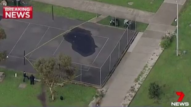 The incident reportedly occurred on the tennis court at Barwon Prison.