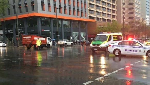 Adelaide was battered by the storm on Wednesday.