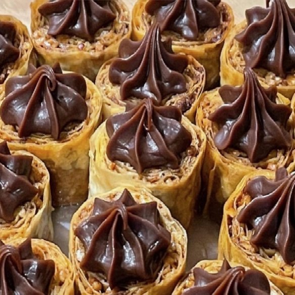 Ganache topped baklava from Luxe Baklava.