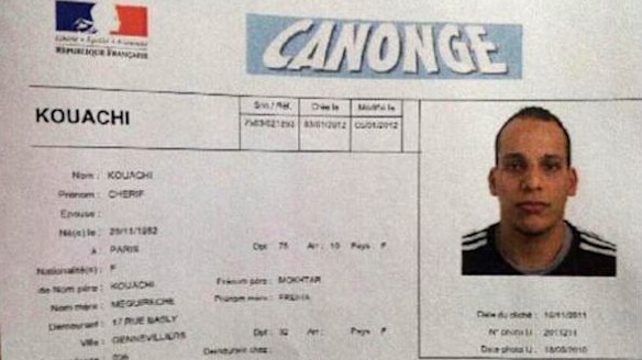 Suspect: Cherif Kouachi.