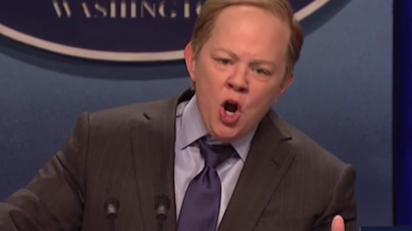 Melissa McCarthy's turn as Sean Spicer on SNL was recognised.