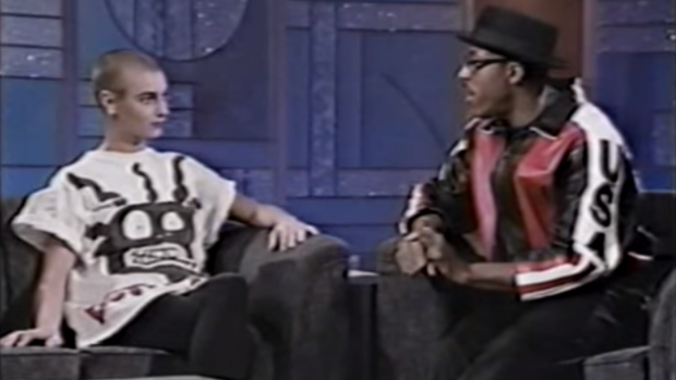 Sinead O'Connor on <i>The Arsenio Hall Show</i> in 1991.