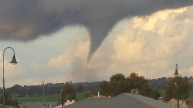 The tornado in Dubbo. 