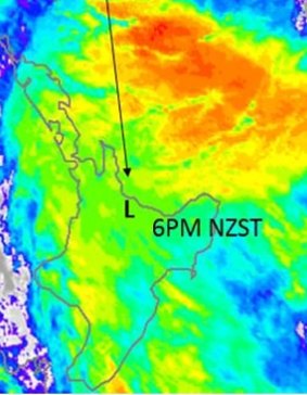 Cyclone Cook hit land about 6pm on Thursday night.