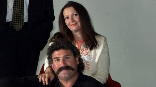 Cheryl DiPierdomenico with her husband, Hawthorn legend Robert DiPierdomenico.