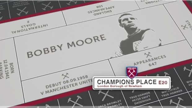 Tombides will be in the company of former club greats like West Ham and England captain, Bobby Moore.