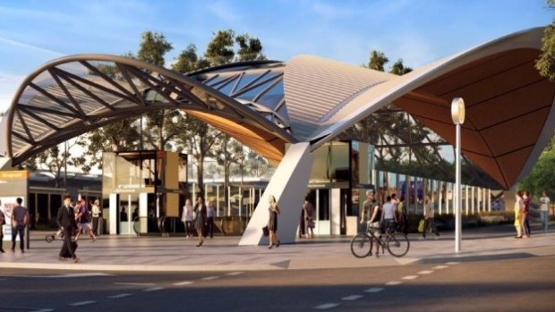 How the Showground Station at Castle Hill could look. 