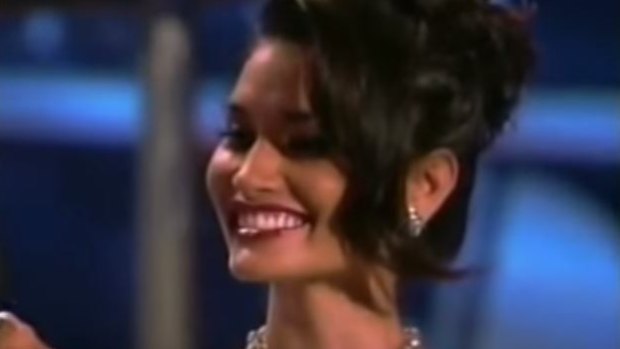 Brooke Lee in the 1997 Miss USA pageant.