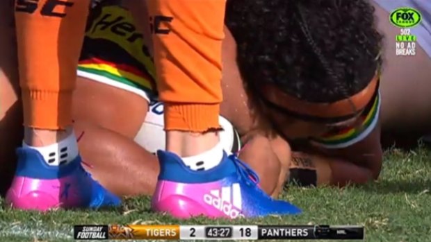 Caught out: The NRL has raised concern over Mitchell Moses' fashion trend.