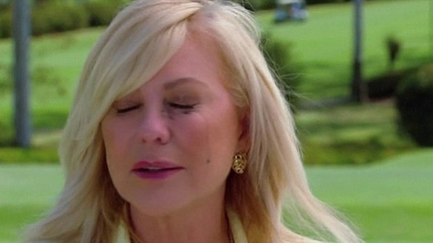 Kerri-Anne Kennerley became visibly upset during her interview with Mike Willesee.