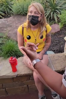 Her partner filmed the account and they shared it on TikTok.