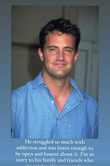 Olivia Munn's Matthew Perry tribute