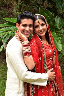 My wedding day: Bride Dyasmin Dream Sandhu wears three  dresses 