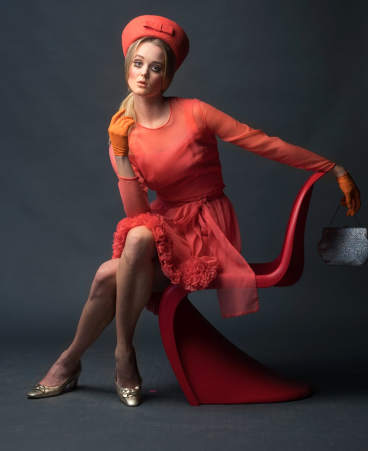 The changing face of Melbourne Cup Festival.Model Linnea as Jean Shrimpton who scandalised the races in 1965 by wearing a dress above the knee