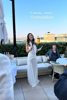 Tamie Ingham and Guillaume Brahimi rehearsal dinner