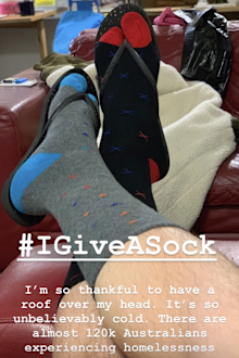 Thousands of pairs of socks have been donated.