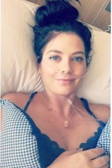 Rebecca waking up from surgery