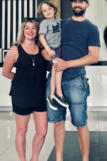 Her family joined her on her vegan adventure.
