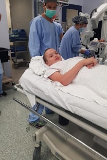 Mother son hypermobility neck brace