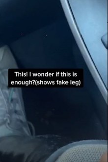 TikTok disability prosthetic leg