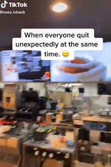 McDonalds employee walk out