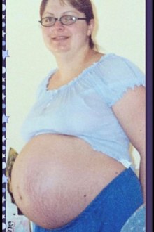 Megan put on over 30 kilos during each pregnancy
