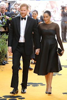 Meghan and Harry attend The Lion King premiere earlier this year.