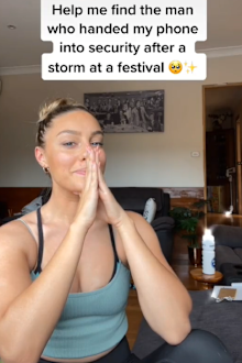 Cherie Jones TikTok search for man lost phone video