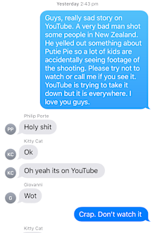 Jo Abi first text sent to her kids