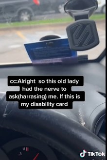 TikTok disability clash with woman at McDonalds