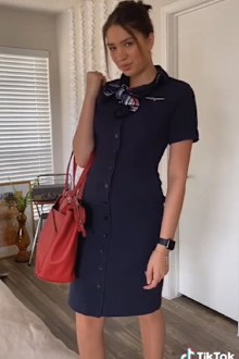 Flight attendant TikTok job videos