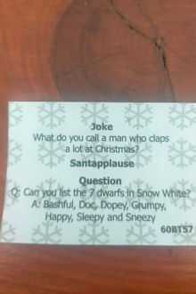 Many Kmart shoppers have shared photos of Christmas jokes found in their Kmart Easter bon bons.