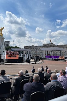 Karishma Sarkari's Trooping the Colour 2022 from the crowd shots