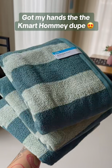 Kmart bath towels hommey dupe
