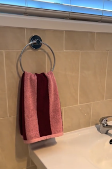 Kmart hand towel hommey dupe